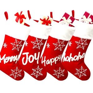 4 pack Large Christmas Stockings NEW!!!!